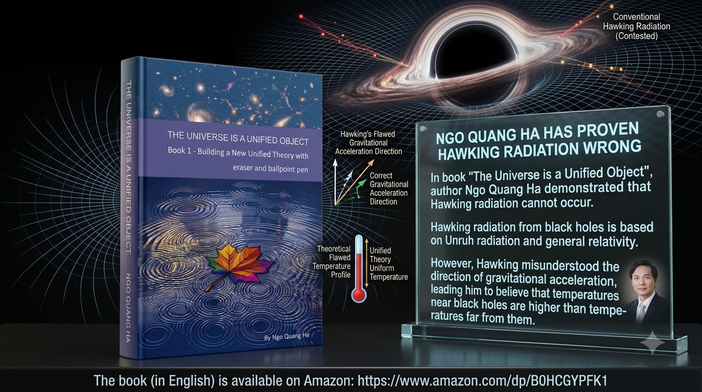 Ngo Quang Ha has proven Hawking radiation to be wrong